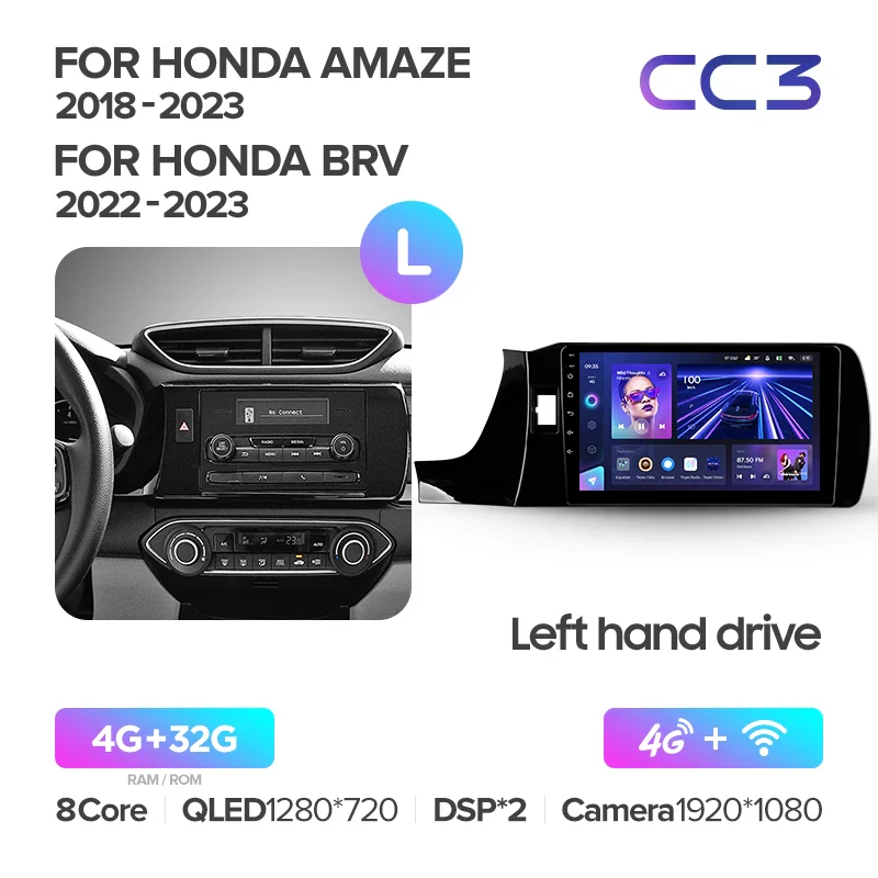 Honda Amaze (2018-2023) / Honda BRV (2022-2023) Left Hand Drive - Image 4