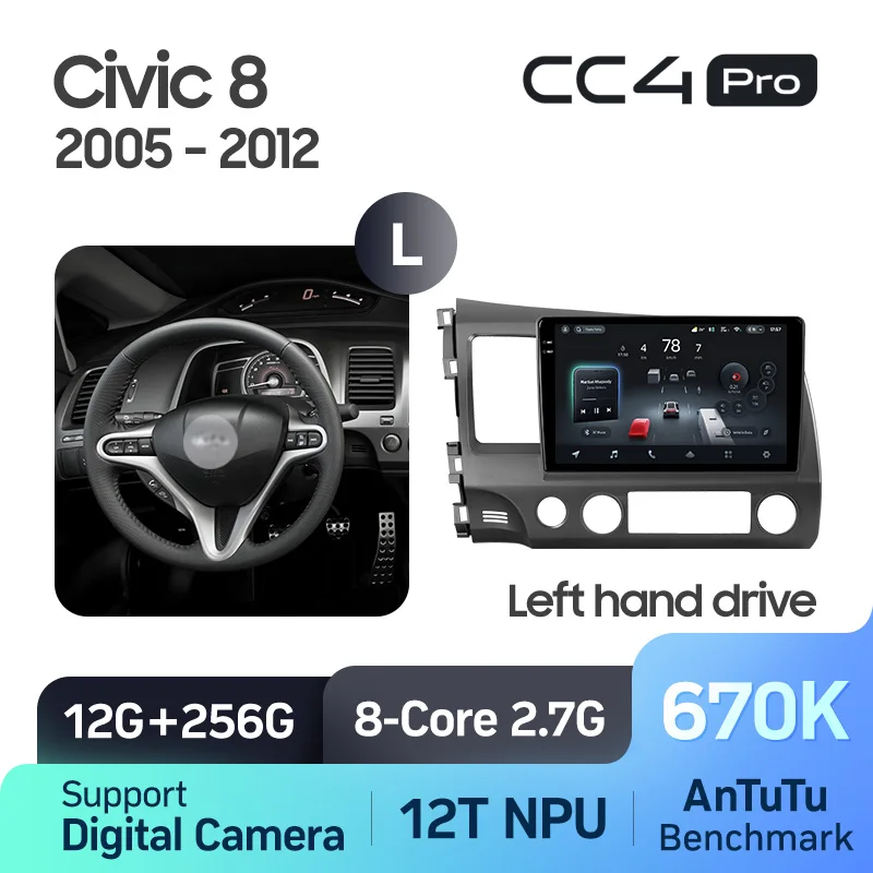 Honda Civic 8 FK FN FD (2005-2012) Left Hand Drive - Image 9