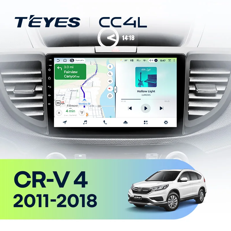 Honda CRV CR-V 4 RM RE 2011 - 2018 - 10 inch