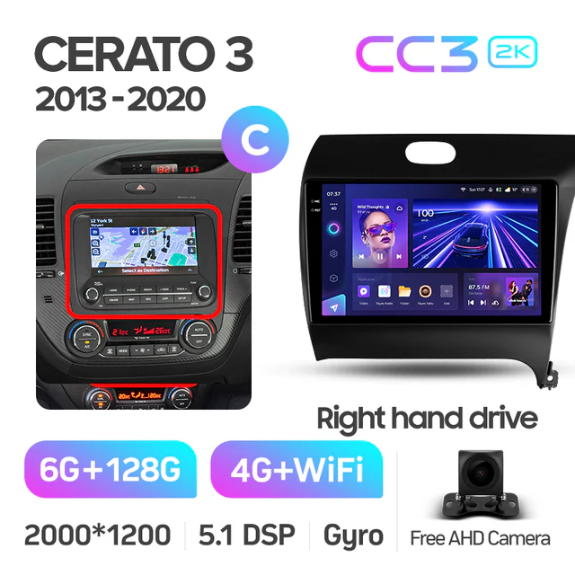 Kia Cerato 3 YD (2013-2020) Right hand drive - Image 14