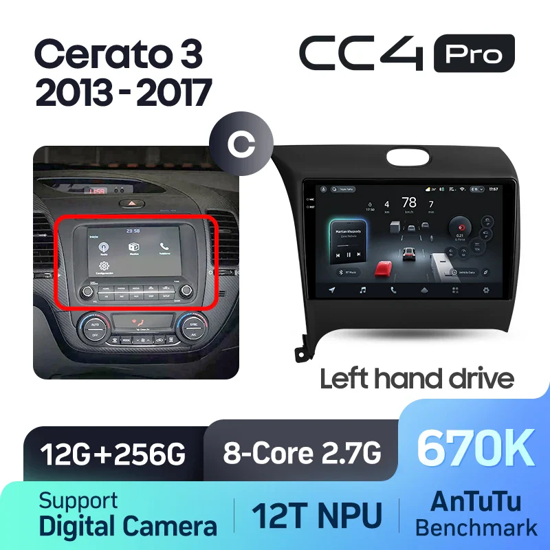 Kia Forte Cerato 3 (2013-2017) Left Hand Drive - Image 14