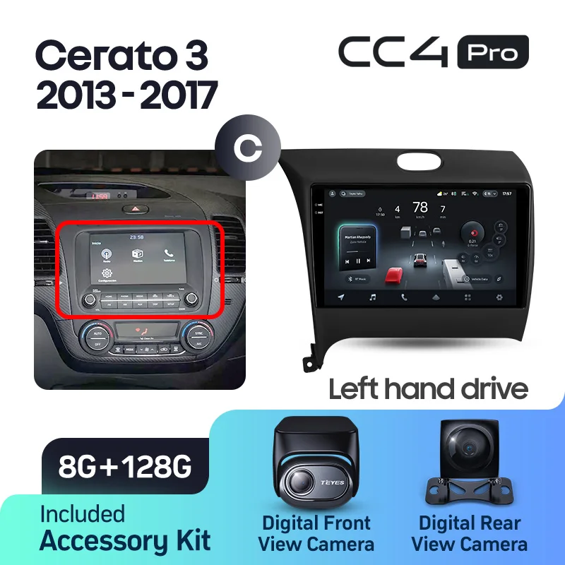 Kia Forte Cerato 3 (2013-2017) Left Hand Drive - Image 16