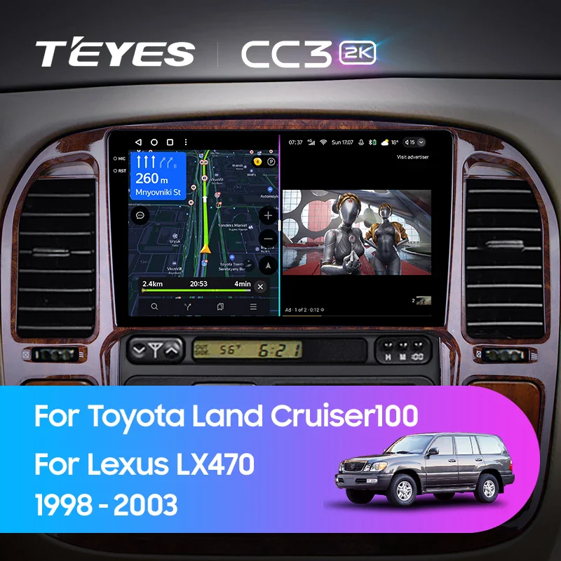 Lexus LX470 For Toyota Land Cruiser LC 100 (1998 - 2003)