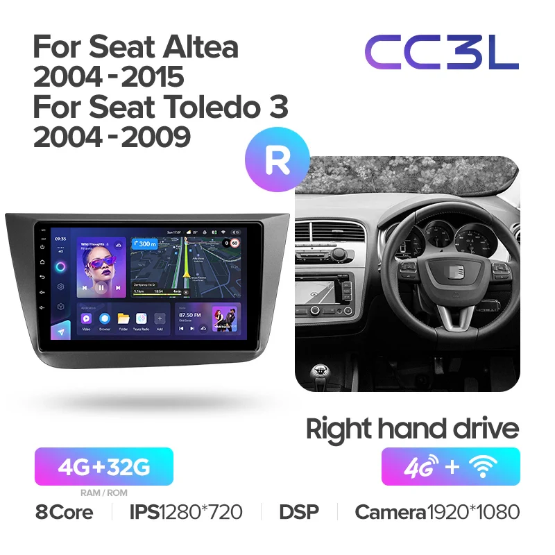 For Seat Altea 5P (2004-2015) / Toledo 5P III 3 (2004-2009) LHD RHD - Image 8
