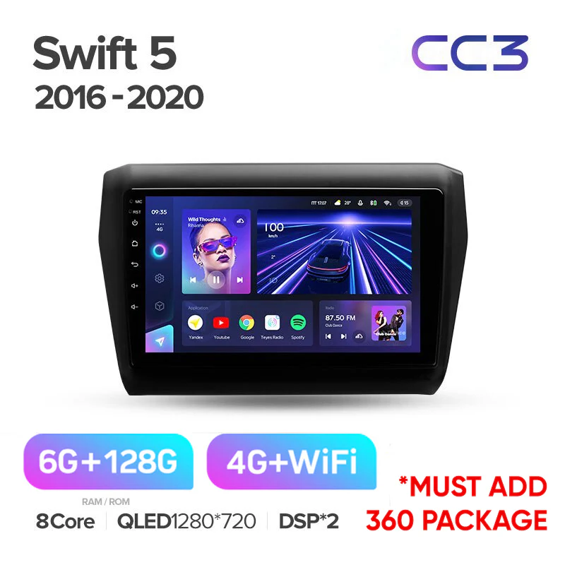 Suzuki Swift 5 (2016-2020) 10.2" Screen - Image 5
