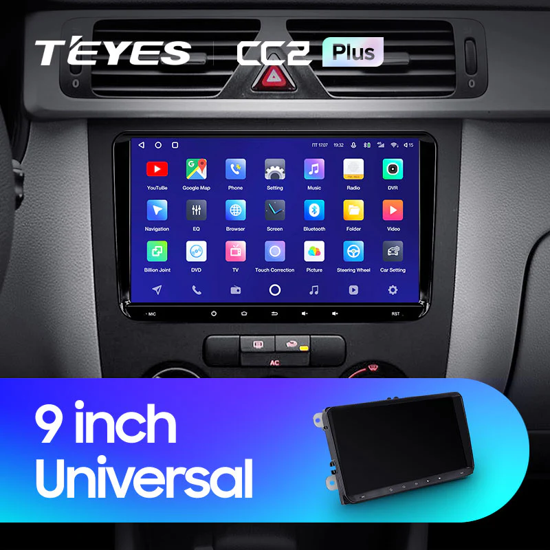 9" Universal CC2 PLUS for Volkswagen & Skoda