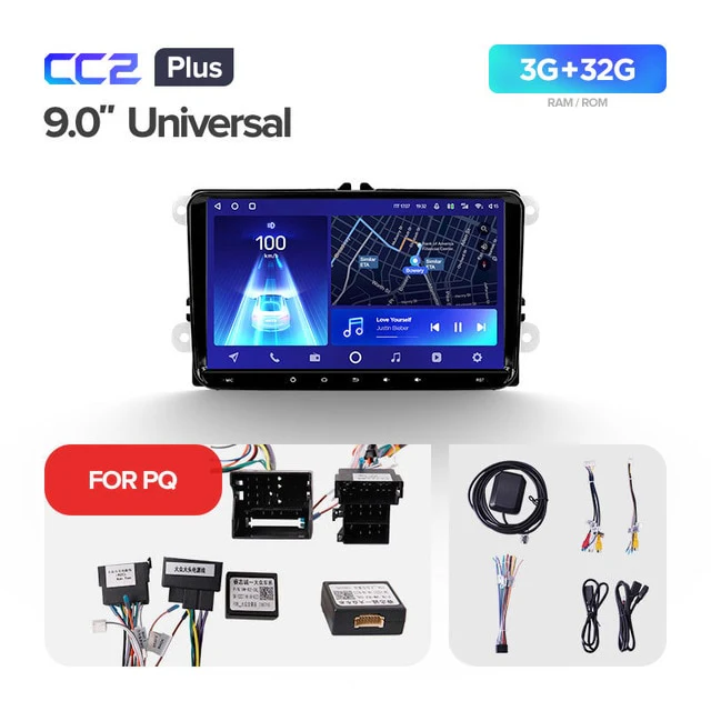 9" Universal CC2 PLUS for Volkswagen & Skoda - Image 3