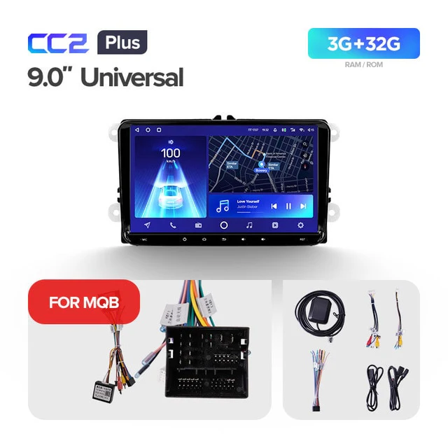 9" Universal CC2 PLUS for Volkswagen & Skoda - Image 4