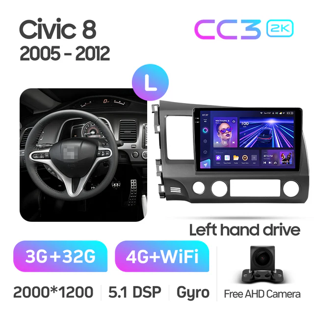 Honda Civic 8 FK FN FD (2005-2012) Left Hand Drive - Image 7