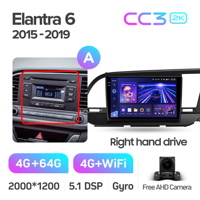 Hyundai Elantra 6 (2015-2019) Right hand drive - Image 7
