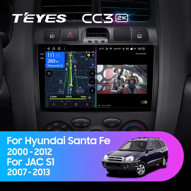 Hyundai Santa Fe SM (2000-2012) / JAC S1 (Rein) 1 (2007-2013)
