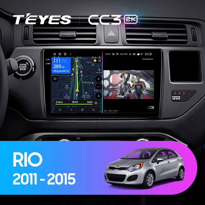 Kia RIO 4 K3 (2011-2015) Left Hand Drive