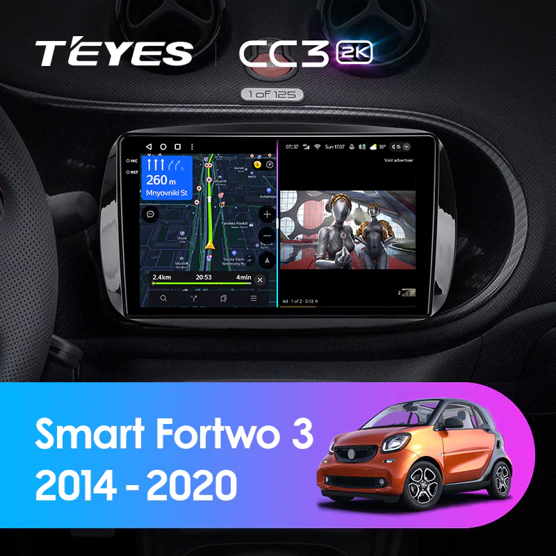 Mercedes Benz Smart Fortwo 3 C453 A453 W453 451 (2014-2020)