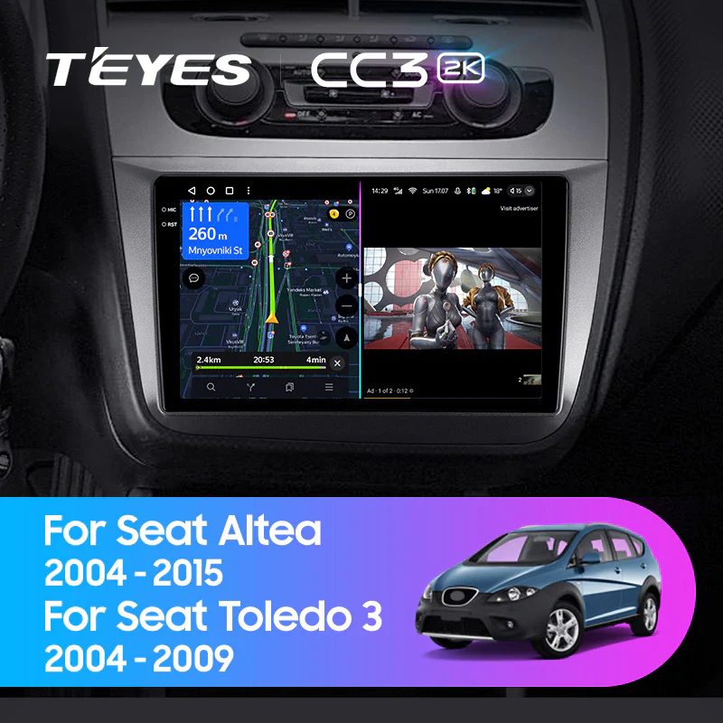 Seat Altea 5P (2004-2015) Toledo 5P III 3 (2004-2009) LHD & RHD