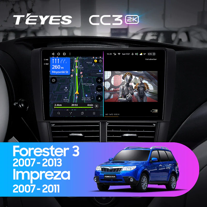 Subaru Forester 3 SH (2007-2013) / Subaru Impreza GH GE (2007-2011)