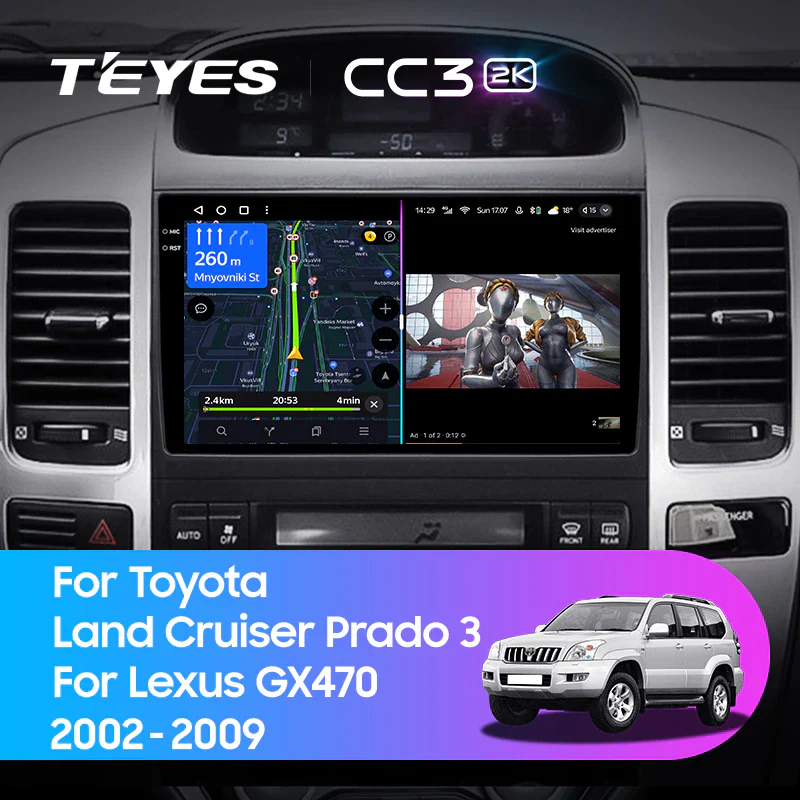 Toyota Landcruiser Land Cruiser Prado 120 3 III (2002-2009) / Lexus GX470 GX 470 J120 (2002-2009) [A]