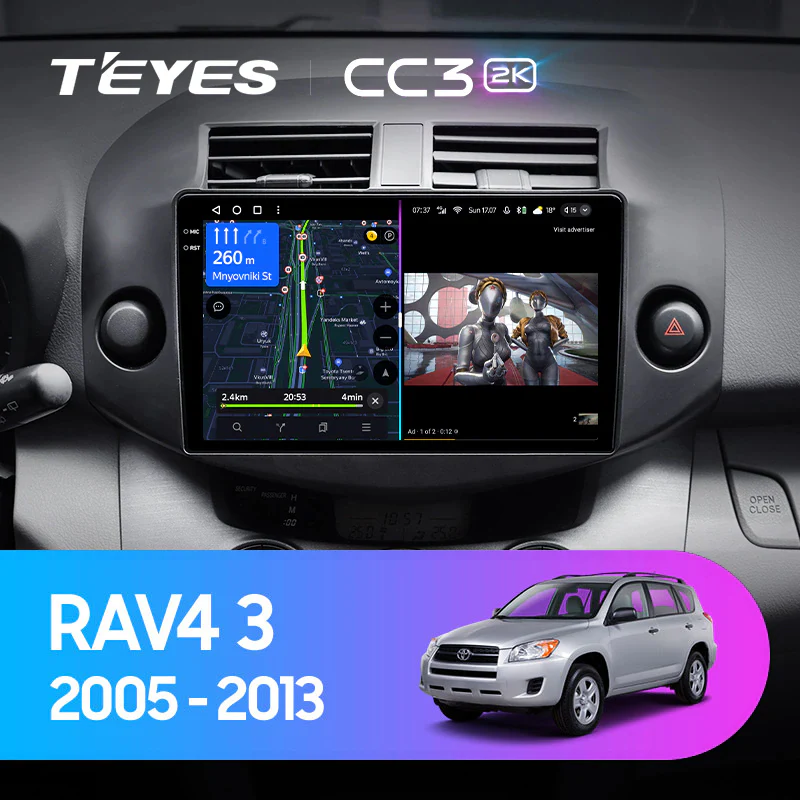 Toyota RAV4 3 XA30 (2005-2013) 10" Screen