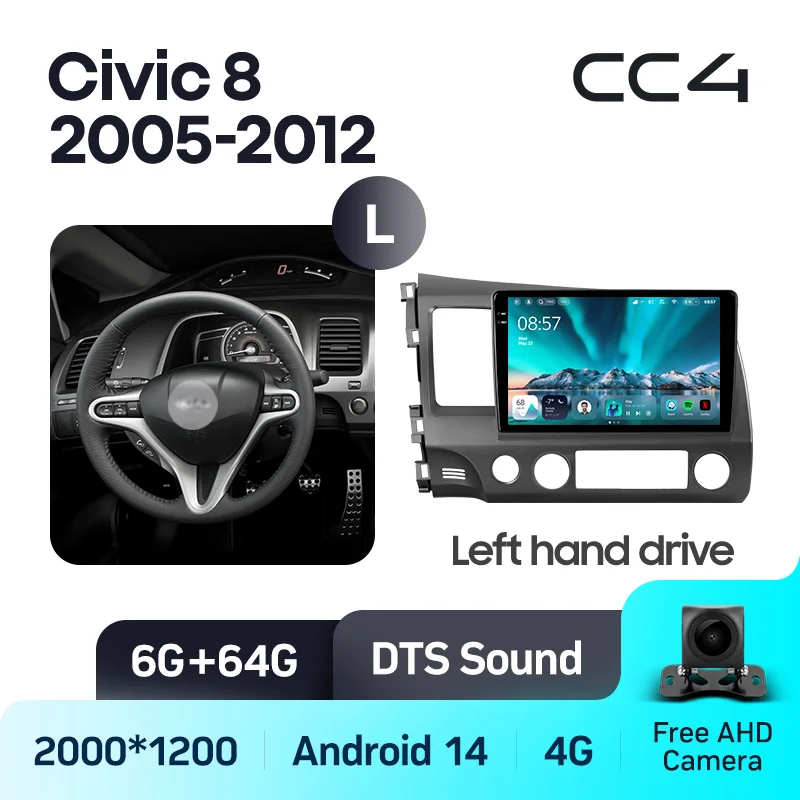 Honda Civic 8 FK FN FD 2005 - 2012 Left Hand Drive - Image 6