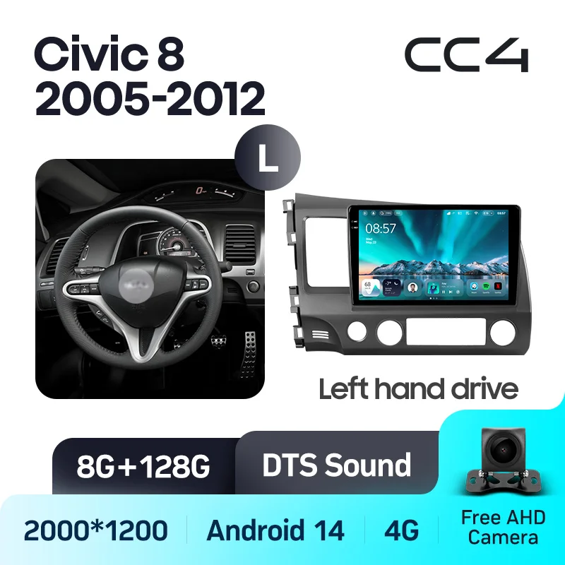 Honda Civic 8 FK FN FD 2005 - 2012 Left Hand Drive - Image 7