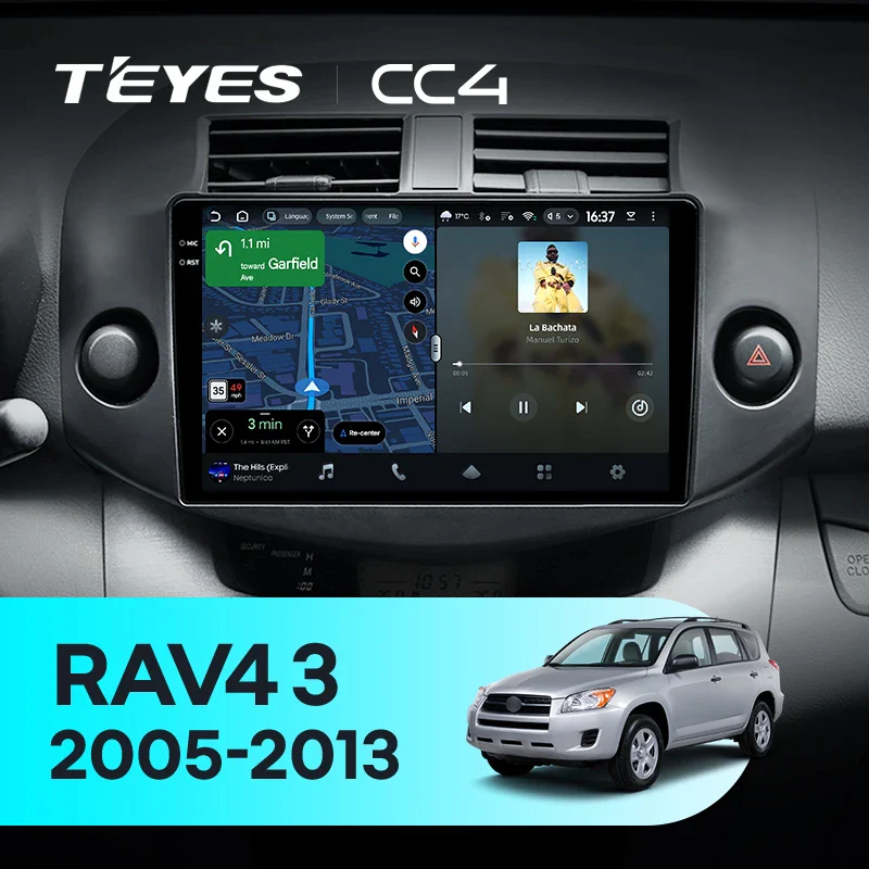 Toyota RAV4 3 XA30 (2005-2013) 10" Screen