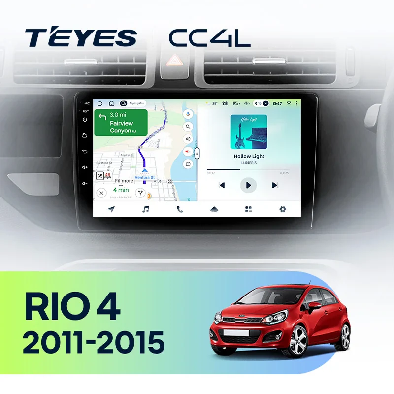 Kia RIO 4 K3 2011 - 2015 Right hand drive