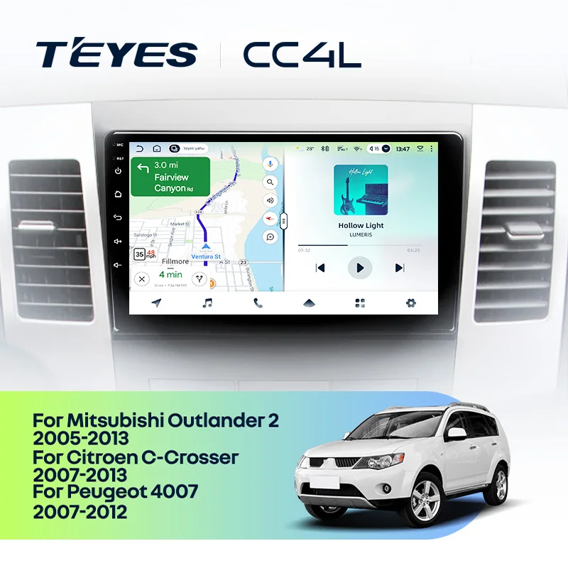 Mitsubishi Outlander 2 CW0W (2005-2013) / Citroen C-Crosser 1 (2007-2013) / Peugeot 4007 (2007-2012)