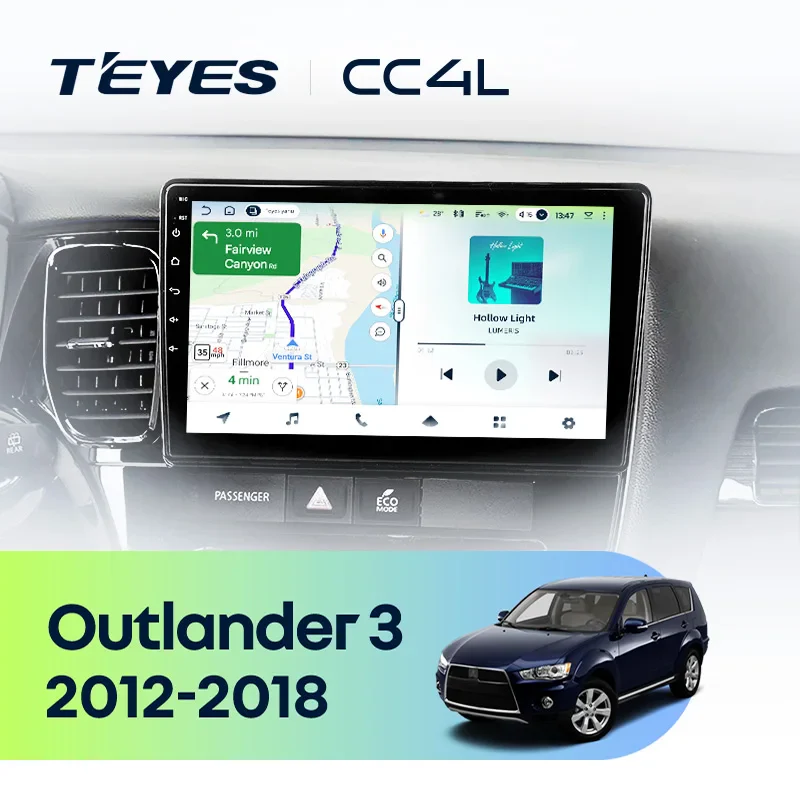 Mitsubishi Outlander 3 GF0W GG0W (2012-2018) Left Hand Drive