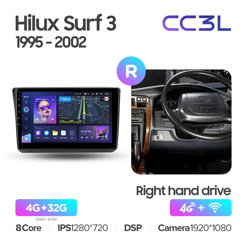 Toyota Hilux Surf 3 N180 (1995-2002) Right hand drive - Image 9
