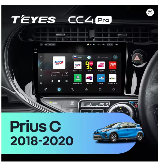 Toyota Prius C (2018-2020) Right hand drive