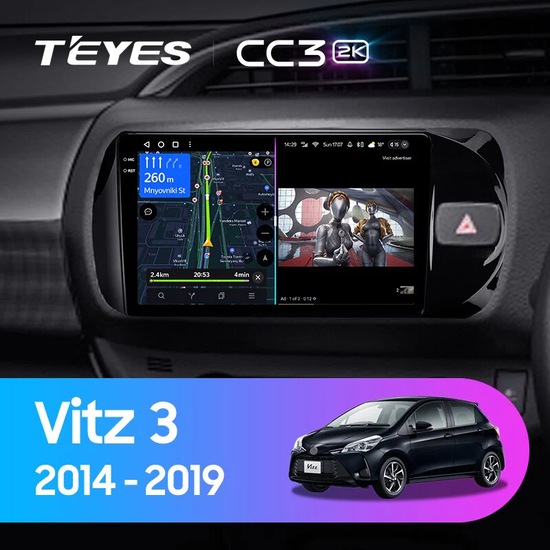 Toyota Vitz 3 III XP130 / Yaris (2014 - 2019) Right hand driver