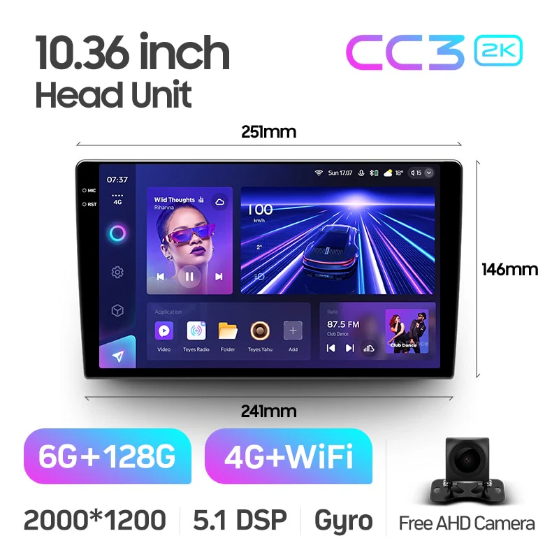 9" & 10.2" Universal DIN1 CC3 / CC3 2K - Image 13